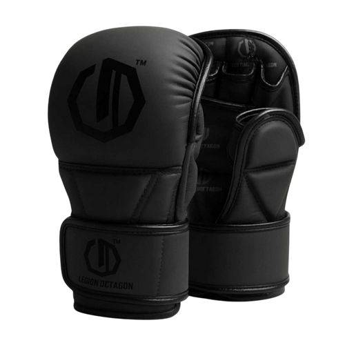 Legion Octagon Enforcer Dark Black MMA-Sparringhandschuhe
