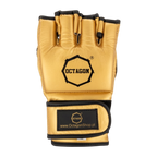 Octagon Gold Edition 1.0 Gold MMA-Handschuhe – Detail Handgelenkriemen