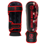 Legion Octagon Flower Black/Red Schienbein- und Fussschutz