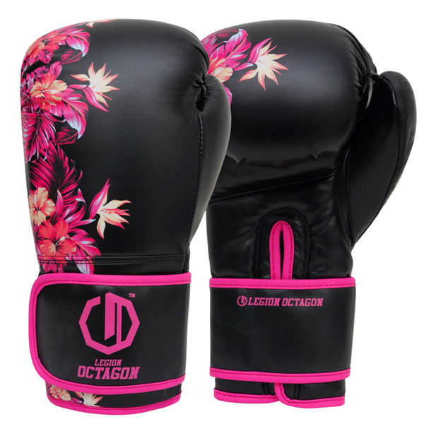 Legion Octagon Flower Black/Pink Damen-Boxhandschuhe