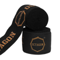 Octagon Fightgear Supreme Printed Black/Gold Boxbandagen 5 m
