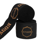 Octagon Fightgear Supreme Printed Black/Gold Boxbandagen 5 m