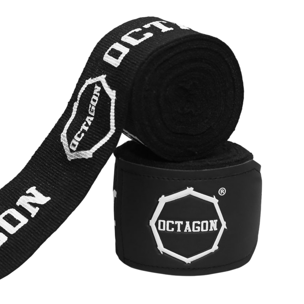 Octagon Fightgear Supreme Printed Black/White Boxbandagen 5 m