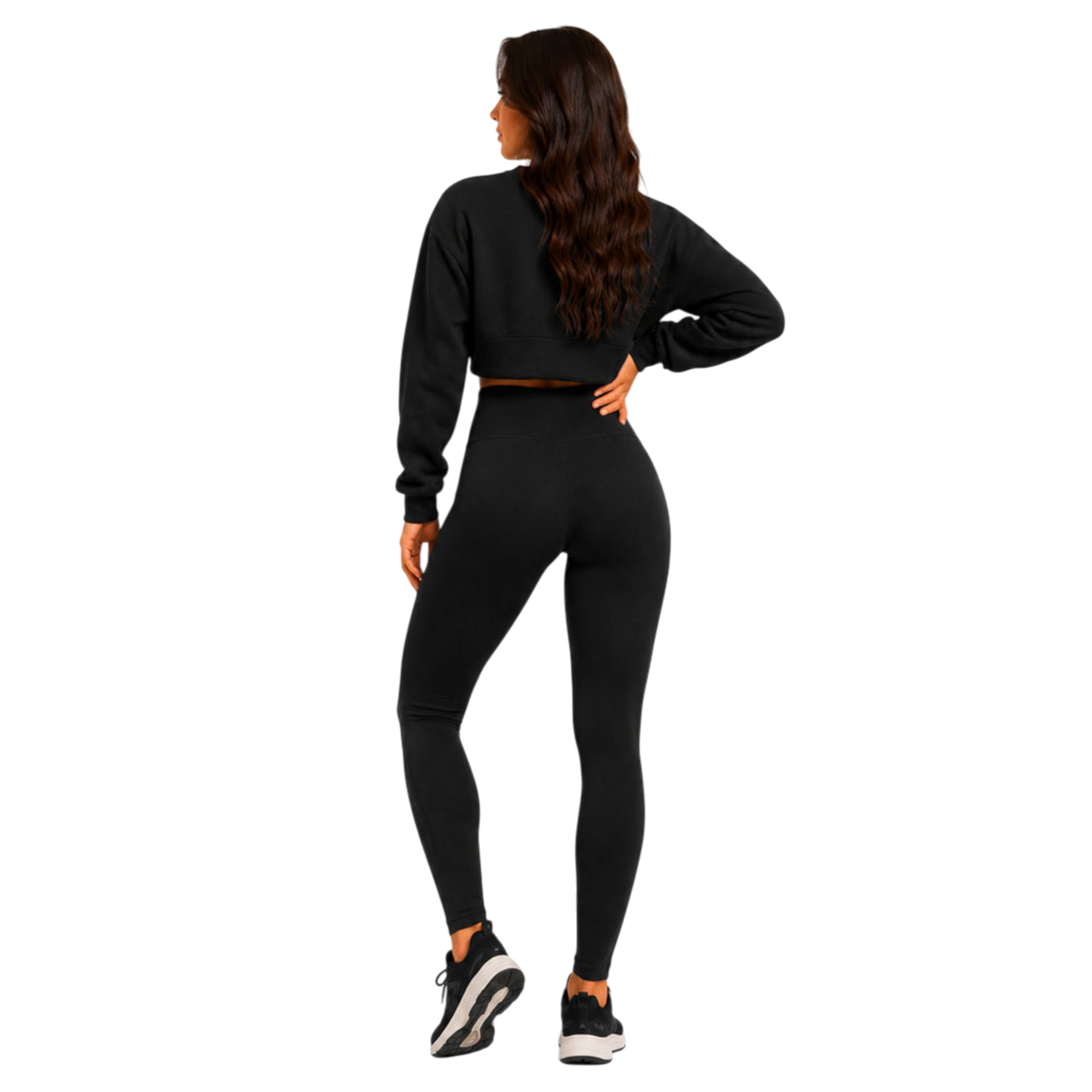 Legion Octagon Ribber Black Damen-Leggings