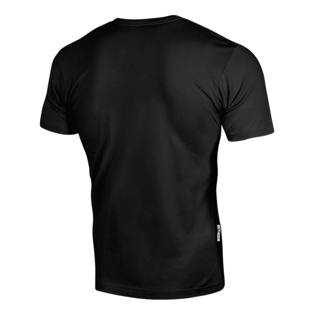 T-shirt Octagon petit logo noir/orange