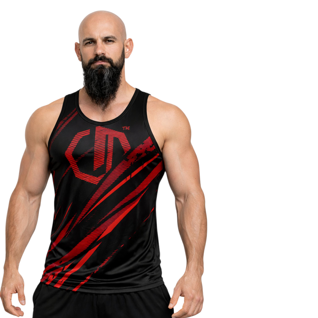 Legion Octagon Escape Black/Red Sport-Tanktop