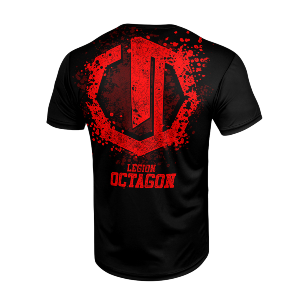 Maillot de sport Legion Octagon Grunge noir/rouge