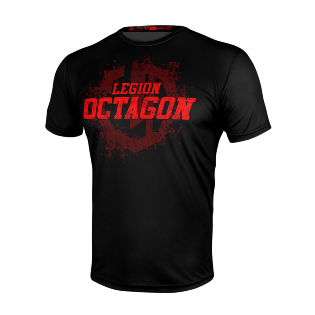 Maillot de sport Legion Octagon Grunge noir/rouge