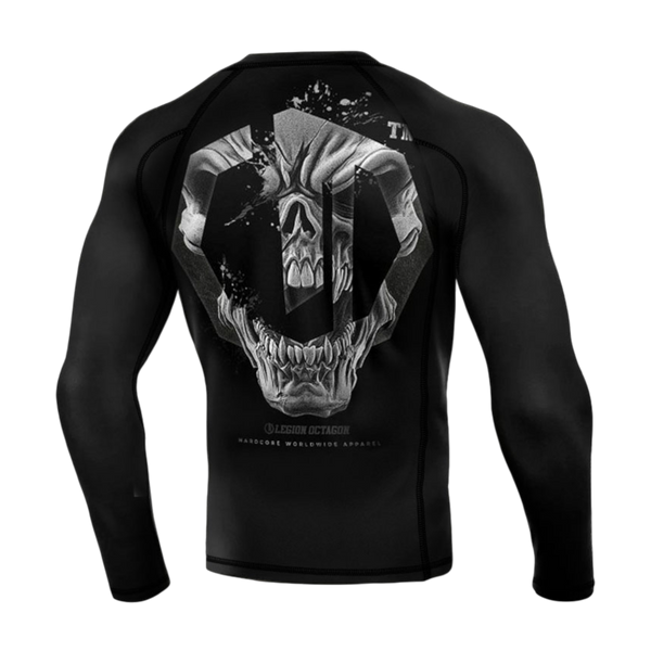 Legion Octagon PREMIUM Skull Logo Langarm-Rashguard