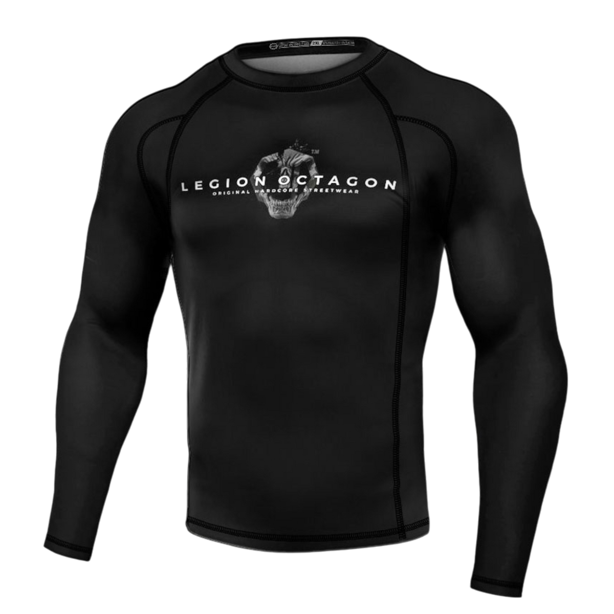 Legion Octagon PREMIUM Skull Logo Langarm-Rashguard