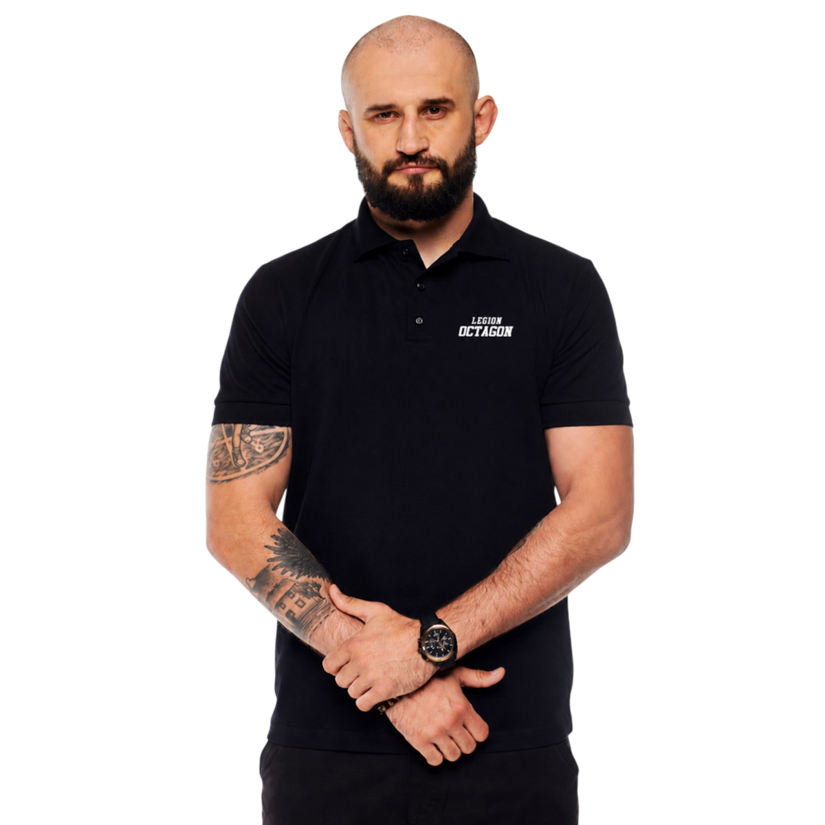 Legion Octagon FW Straight HFT Black/White Poloshirt