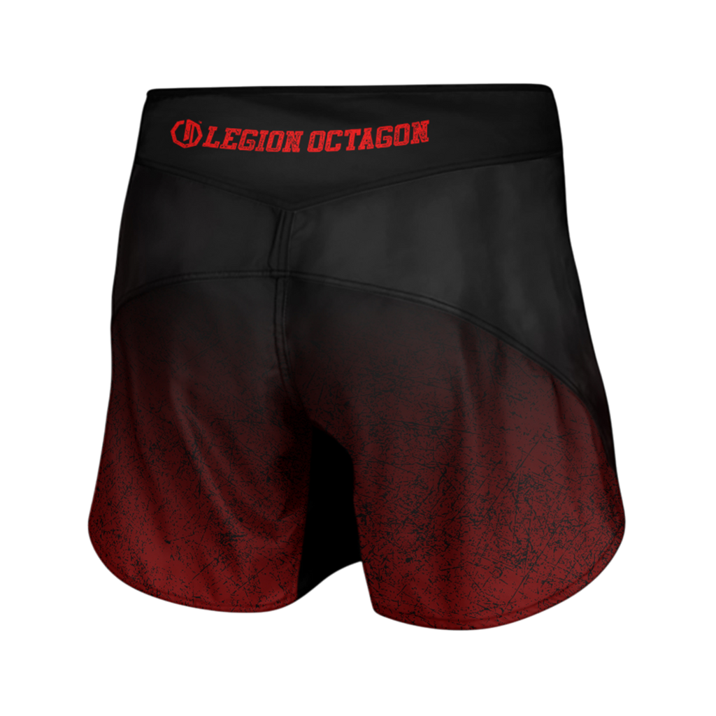 Legion Octagon Conquest Black/Red MMA-Shorts