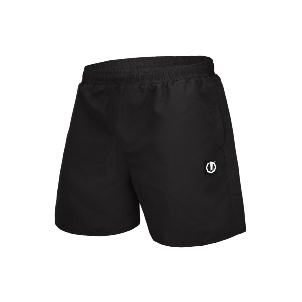 Legion Octagon Logo Elastic Black Bade- und Sportshorts