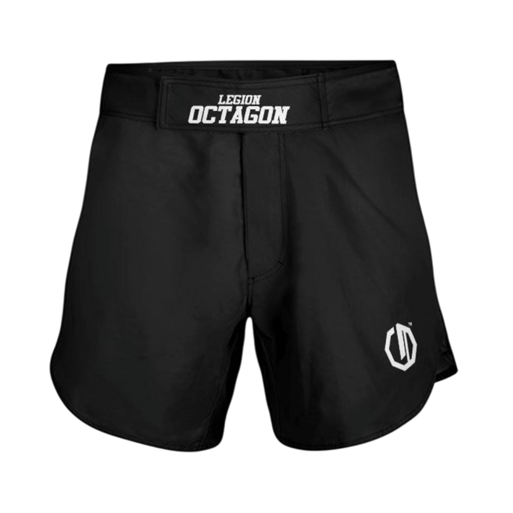 Octagon Small Logo Black/White MMA-Fightshorts