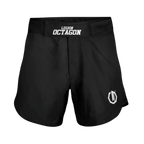 Octagon Small Logo Black/White MMA-Fightshorts