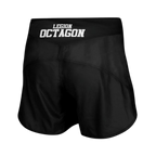 Octagon Small Logo Black/White MMA-Fightshorts