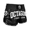 Legion Octagon Fight Legion PREMIUM Kickbox- und Muay-Thai-Shorts – Black/White