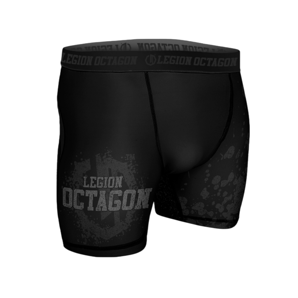 Legion Octagon Grunge Black/Grey Kompressionsshorts