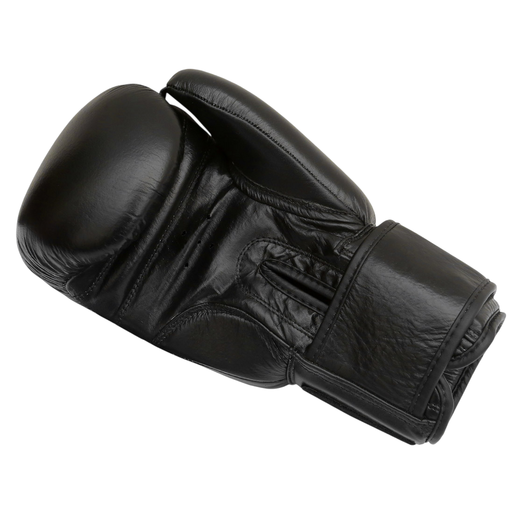 Octagon Royal Black/Gold Boxhandschuhe – Echtleder
