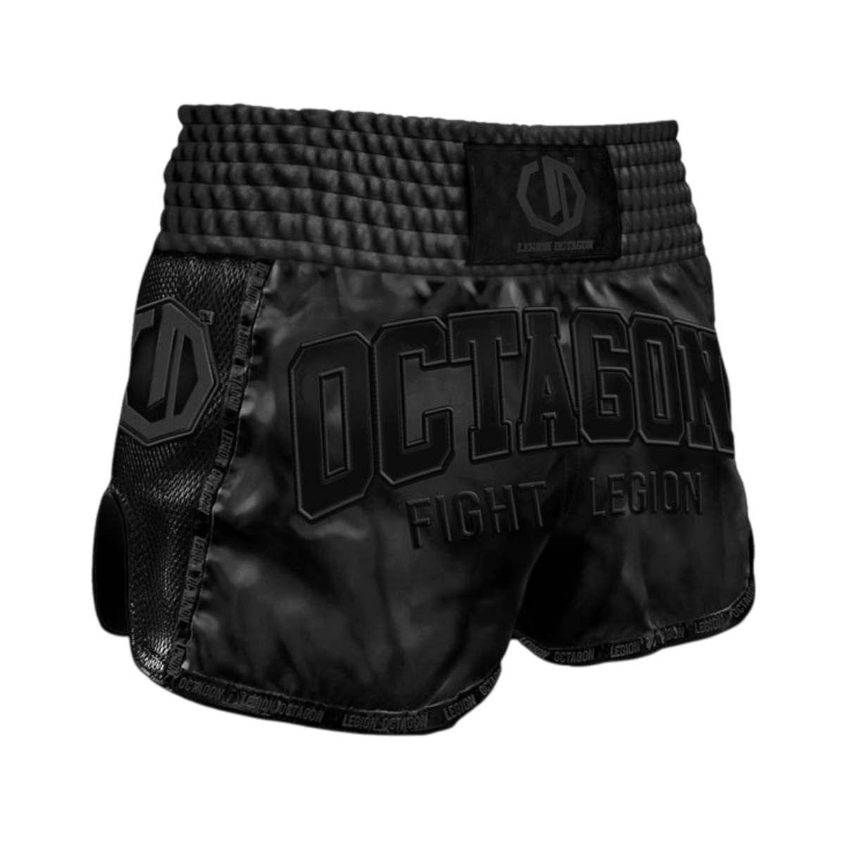 Legion Octagon Fight Legion PREMIUM Muay-Thai-Shorts – Black/Black