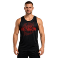Legion Octagon Grunge Black/Red Sport-Tanktop – Vorderansicht