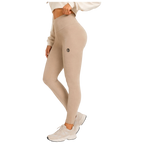 Legion Octagon Ribber Beige Damen-Leggings