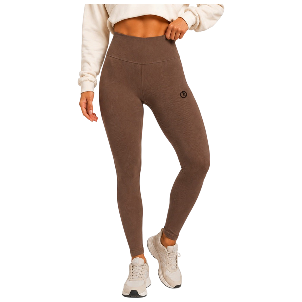 Legion Octagon Ribber Brown Damen-Leggings