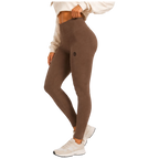 Legion Octagon Ribber Brown Damen-Leggings