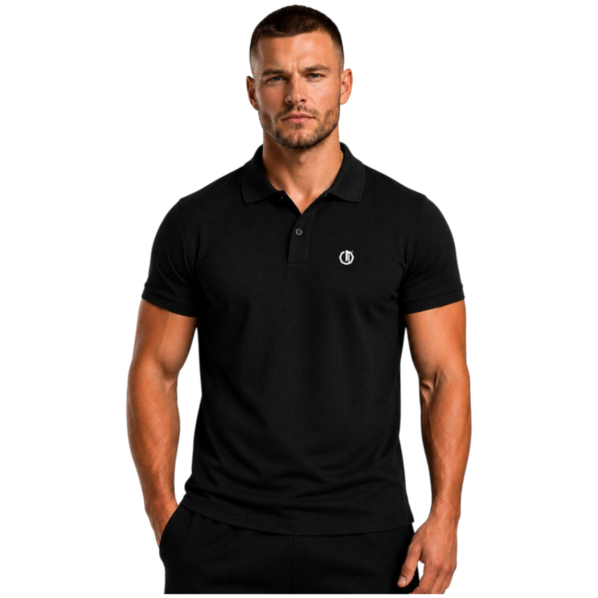 Legion Octagon Small Logo 3D Black/White Poloshirt