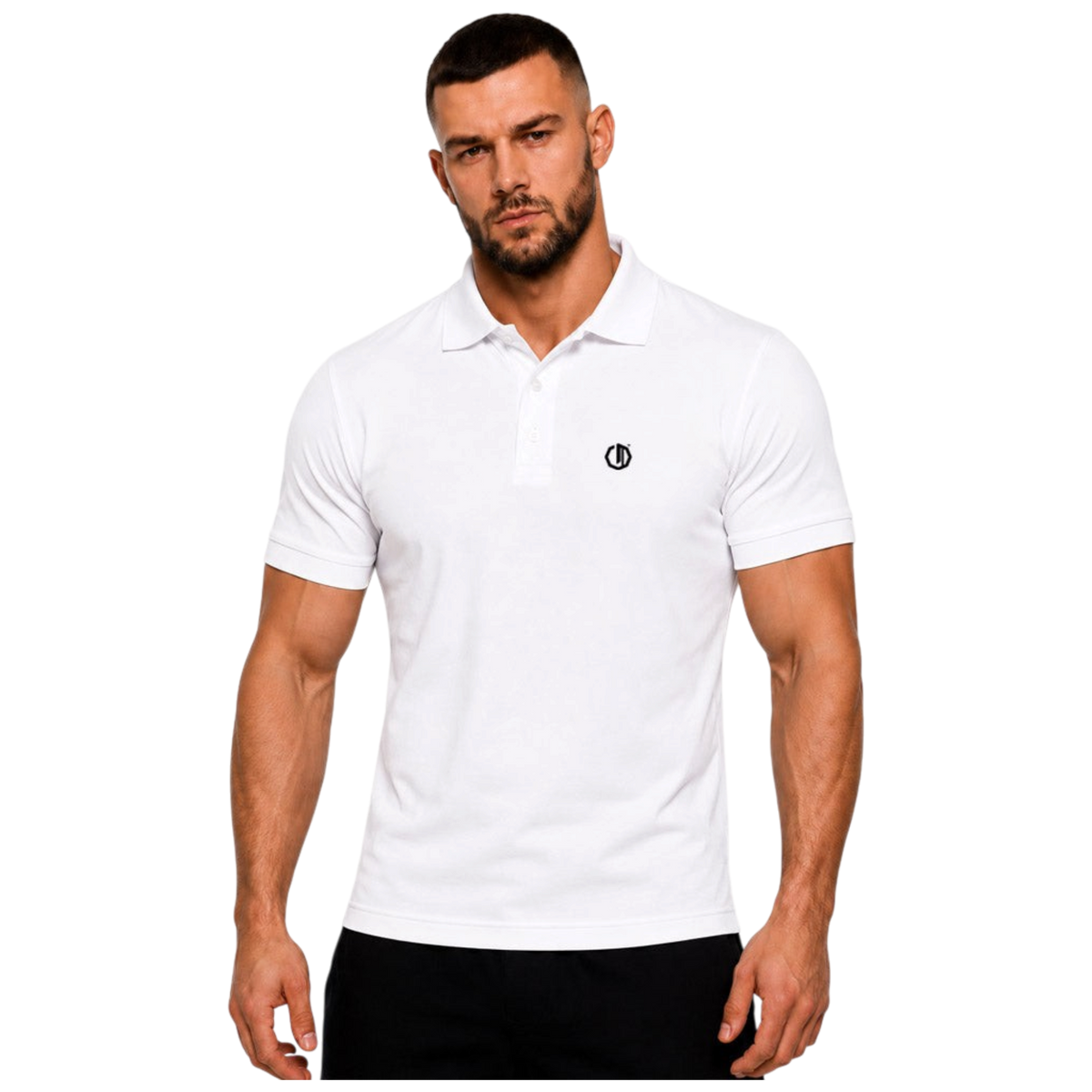 Legion Octagon Small Logo 3D White Poloshirt
