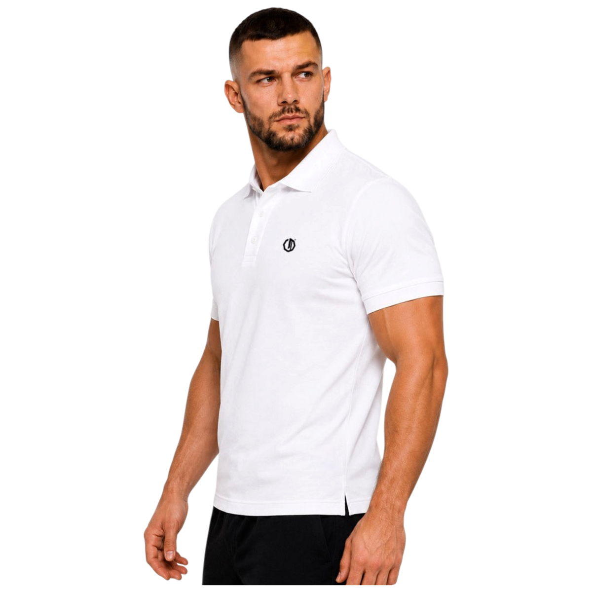 Legion Octagon Small Logo 3D White Poloshirt