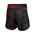 Octagon Marble Camo Red MMA-Shorts