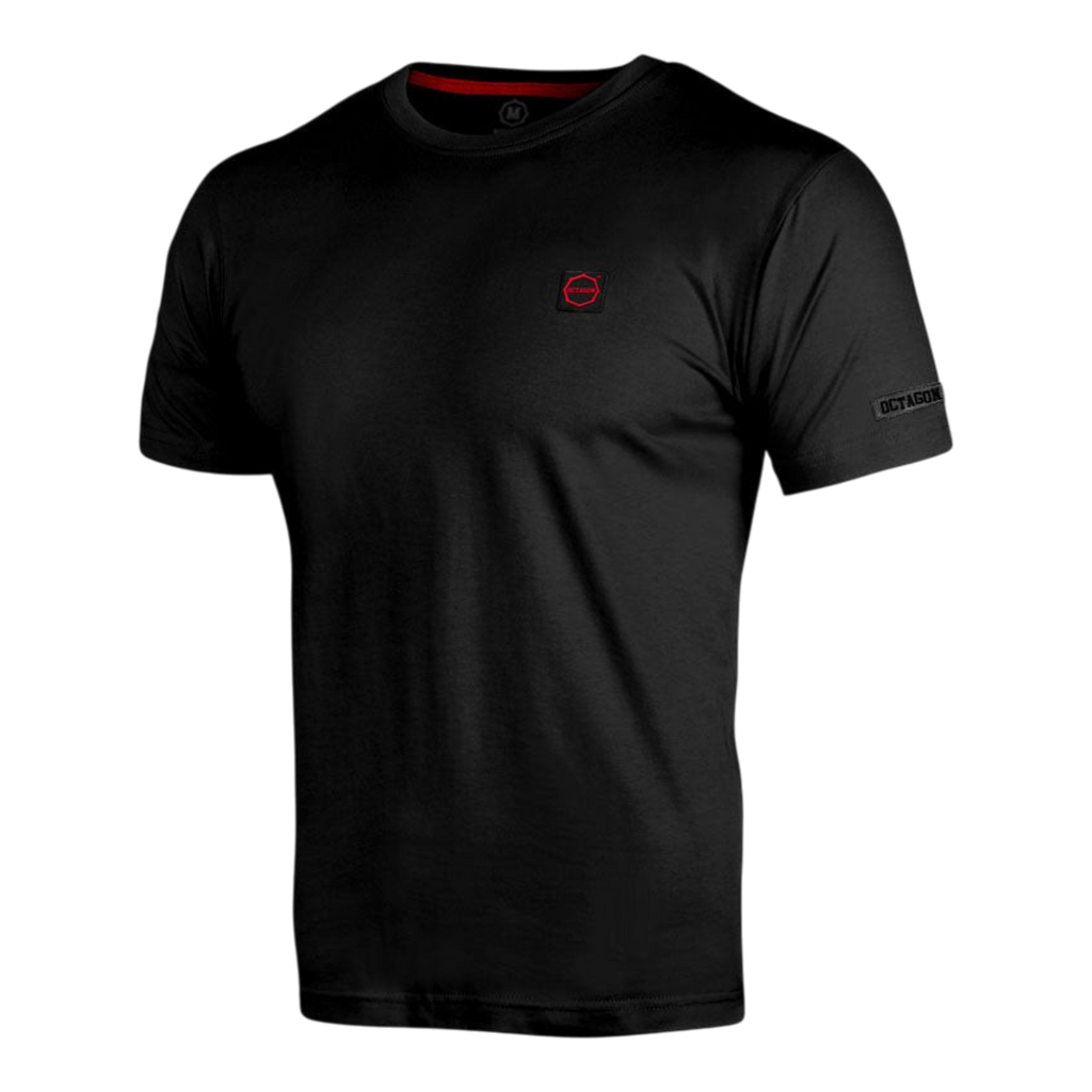 Octagon Small Logo Black/Red T-Shirt