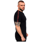 Octagon Stripe Black/Red T-Shirt