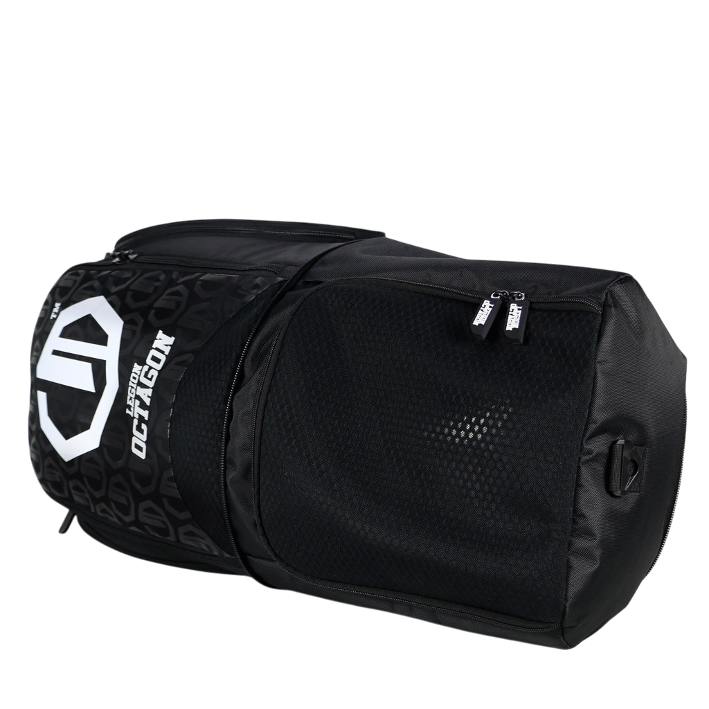Legion Octagon Shadow Black/White Sporttasche und Rucksack – Shadow Edition