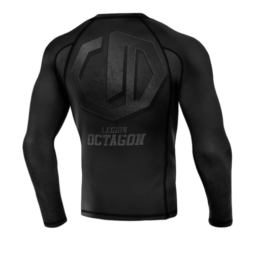 Legion Octagon PREMIUM Conquest Black/Grey Langarm-Rashguard