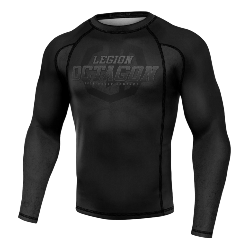 Legion Octagon PREMIUM Conquest Black/Grey Langarm-Rashguard